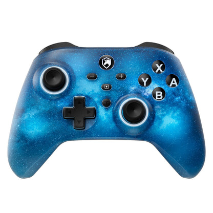 ECHTPower ES01PE Wireless Controller - Bluetooth, RGB, 1000mAh, Turbo, Vibration - Starry Sky Blue, Compatible with Switch/Switch 2/PC/iOS/