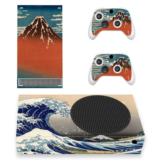 PlayVital The Great Wave Custom Vinyl Skins for Xbox Core Wireless Controller  Wrap Decal Cover Stickers for Xbox Series S Console Controller