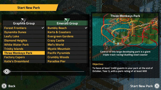 Atari RollerCoaster Tycoon® Classic for Nintendo Switch - Exciting Theme Park Simulation Game