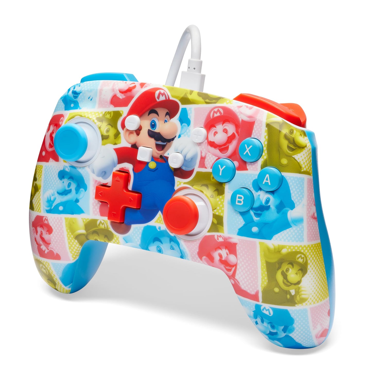 PowerA Enhanced Wired Controller for Nintendo Switch - Mario Hero Reel, Model NSGP0282-01
