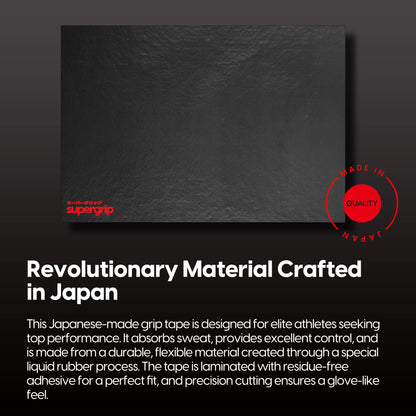 Pulsar Gaming Gears SUPERGRIP Un-Cut DIY Griptape, Anti-Slip, Ultra-Thin 0.5mm, Size 130x90mm, Black, Model SG