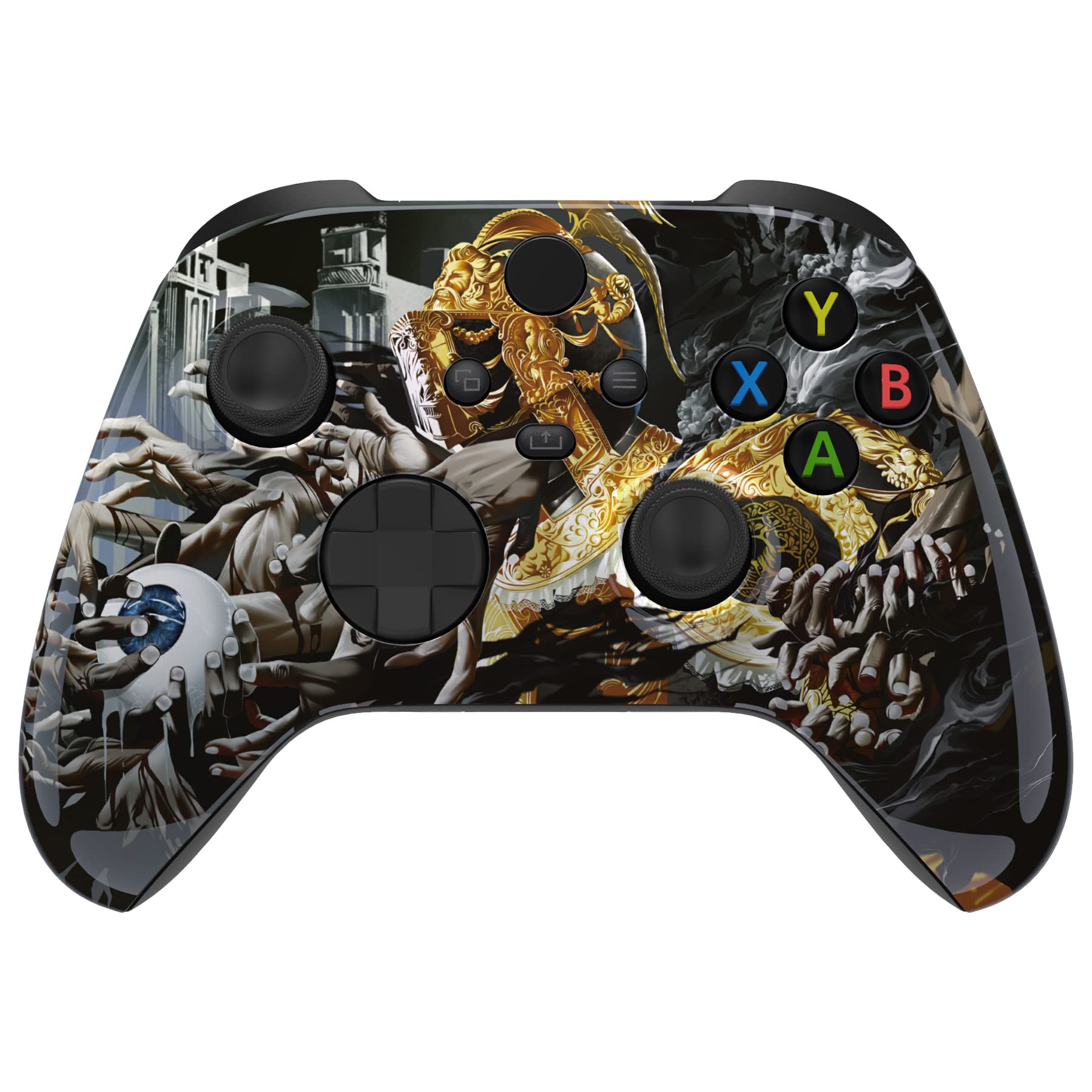 eXtremeRate Replacement Shell for Xbox Series X & S Controller - Unleash Your Style - Decay of Honor Custom Acessories Skin Fron