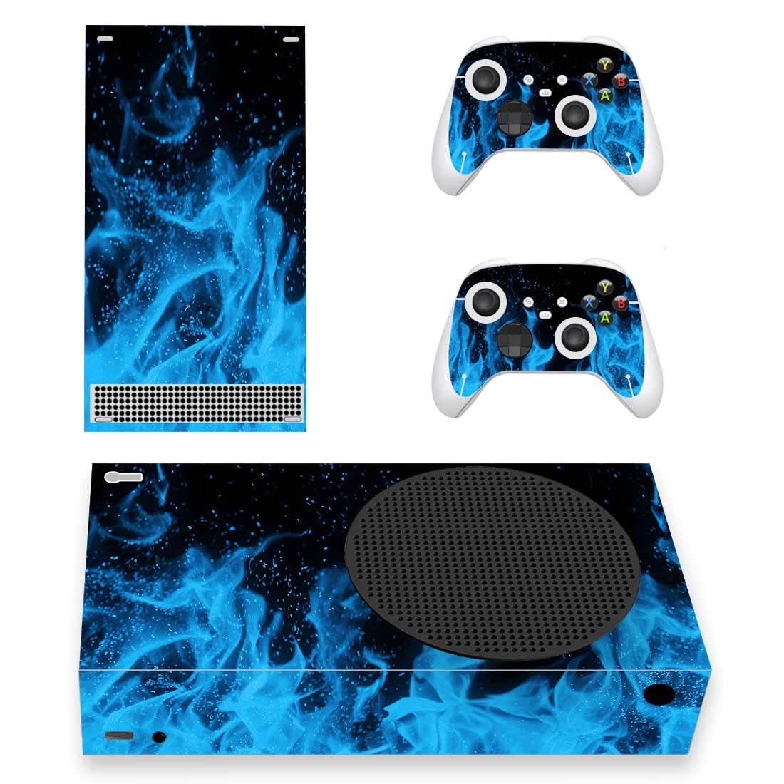 PlayVital Blue Flame Custom Vinyl Skins for Xbox Core Wireless Controller  Wrap Decal Cover Stickers for Xbox Series S Console Controller