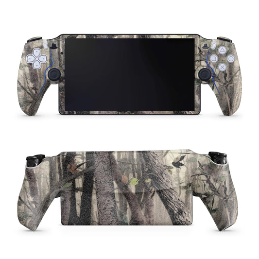 Glossy Glitter Gaming Skin Compatible with PS5 Portal Remote Player - Tree Camo - fine 3M Vinyl Protective Wrap Decal Cover - Easy to Apply | Crafted in The USA by MightySkins