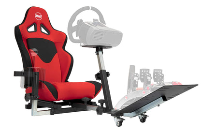 OpenWheeler Racing Simulator Seat - Gaming Chair with Gear Shift Mount, Red, 37D x 16W x 16H in, Model 102172012