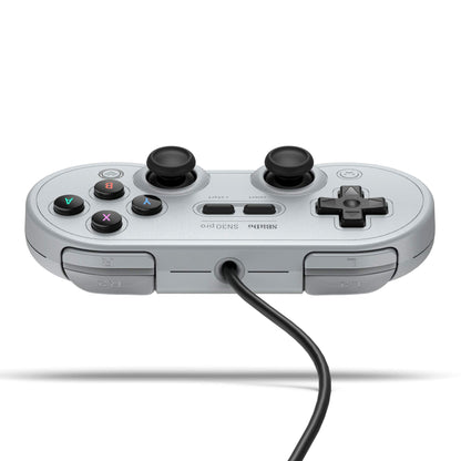 8BitDo SN30 Pro USB Wired Controller for Switch & Windows - Gray Edition, Model 6922621501794