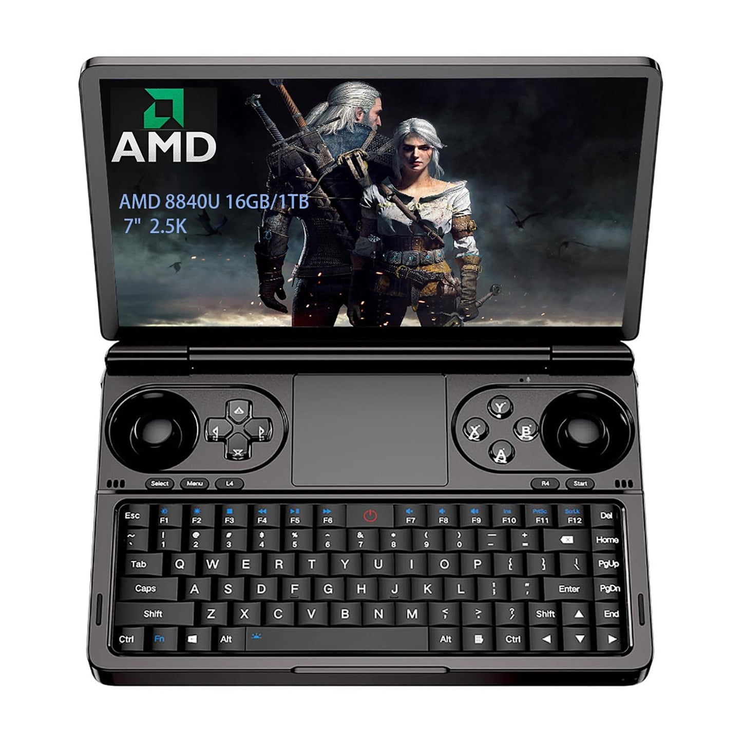 GPD WIN Mini Handheld Game Console - 7 Touchscreen, AMD Ryzen 7, 16GB RAM, 1TB SSD, Black