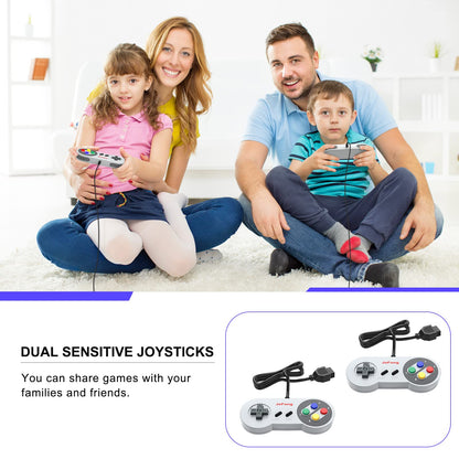 JoFong Retro Classic Controller, Suitable for AV 620, HD 621 HD 821 Classic Game Consoles Plug-and-Play Wired Video Gamepad-9 Pi