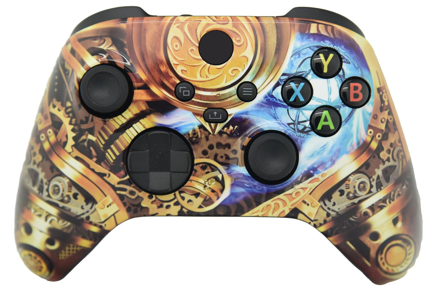 Hand Airbrushed Fade Custom Controller Compatible with Xbox Series X/S & Xbox One (Series X/S Clockwork)