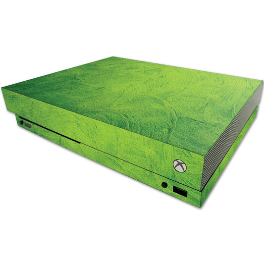 MIGHTY SKINS MightySkins Skin for Microsoft One X Console - Green Cement, Durable Vinyl Decal Wrap, Easy to Apply and Remove