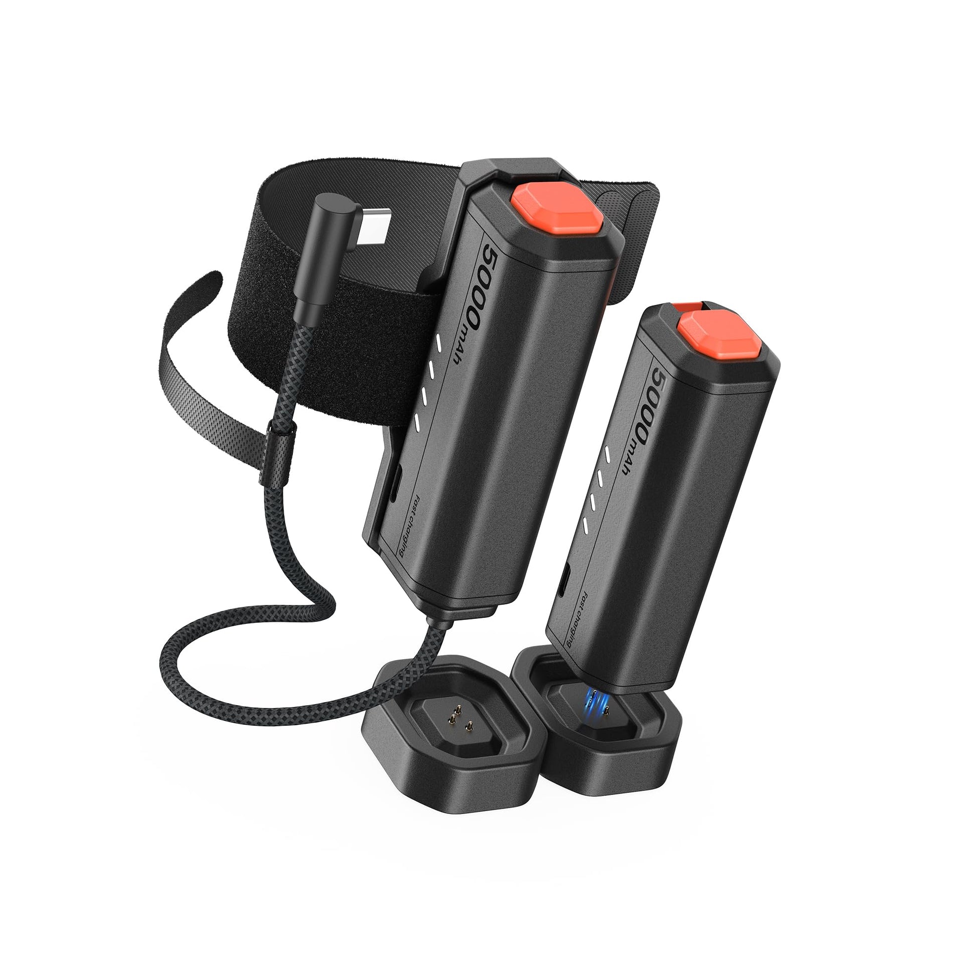 KIWI design P5000 Compact Power Bank  2 Pack 5000mah Battery Pack Compatible with Meta Quest 3/3S/2/Pro  20W Fast Charing  Swap for Unlimited Power  Suitable for 360 Camera and All Type-C Devices