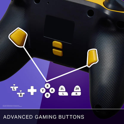 PowerA Enhanced Wireless Controller for Nintendo Switch - Lumectra PAC-MAN Neon Arcade, Bluetooth, Rechargeable, Model NSGP0458-01