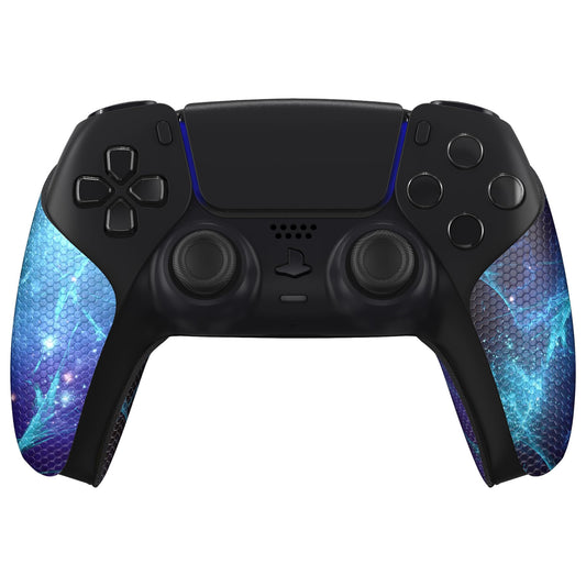 eXtremeRate PlayVital Anti-Skid Sweat-Absorbent Controller Grip for ps5 Controller  Professional Textured Soft Rubber Pads Handle Grips for ps5 Controller - Blue Nebula PFPJ132