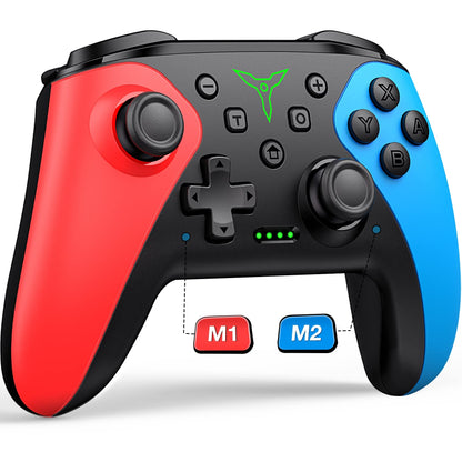 ELISWEEN Wireless Switch Controller for Nintendo Switch, Pro Controller with Turbo Function, Red+Blue, Model X107