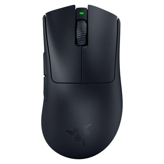 Razer DeathAdder V3 Pro Gaming Mouse - 63g Ultra Lightweight, Focus Pro 30K Sensor, Black, Wireless, 5 Programmable Buttons, Model RZ01-04630100