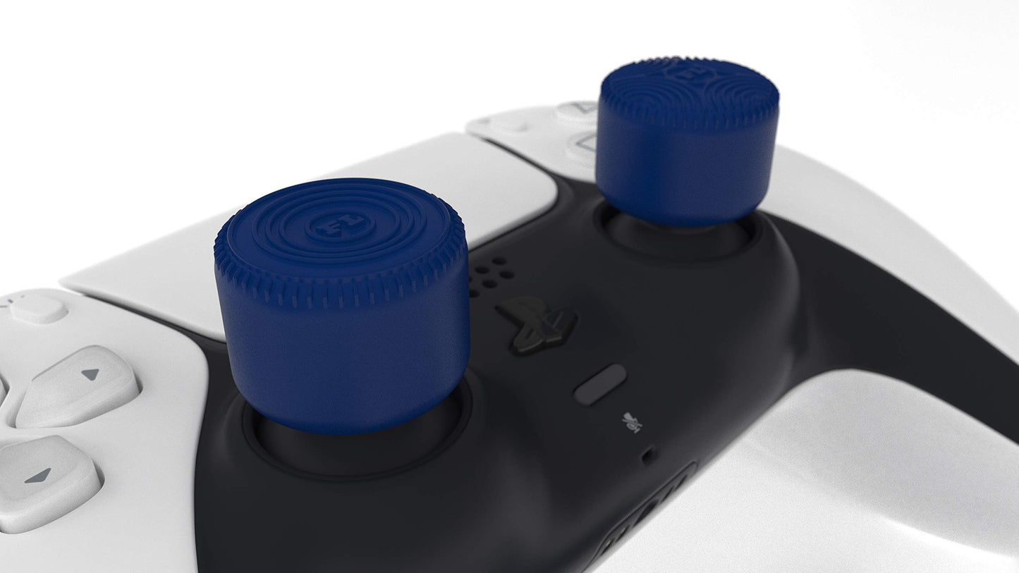 Foamy Lizard Raised Thumb Grips for PS5, PS4 & Switch Pro - Blue Silicone Antislip Analog Stick Grips (8pc) - Model FL-SWITCH-PRO-TH