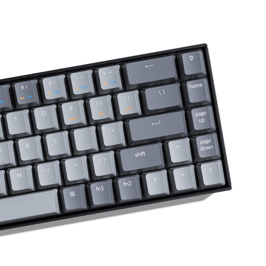 Keychron K6 Wireless Mechanical Keyboard - Gateron G Pro Brown Switch, LED Backlit, 68 Keys, Rechargeable, Compatible with Mac & Windows