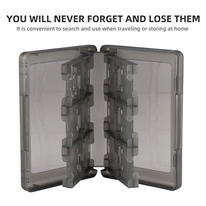 Xahpower 28-in-1 Game Holder Card Case for Nintendo 3DS/DSi, Black Plastic Storage Box