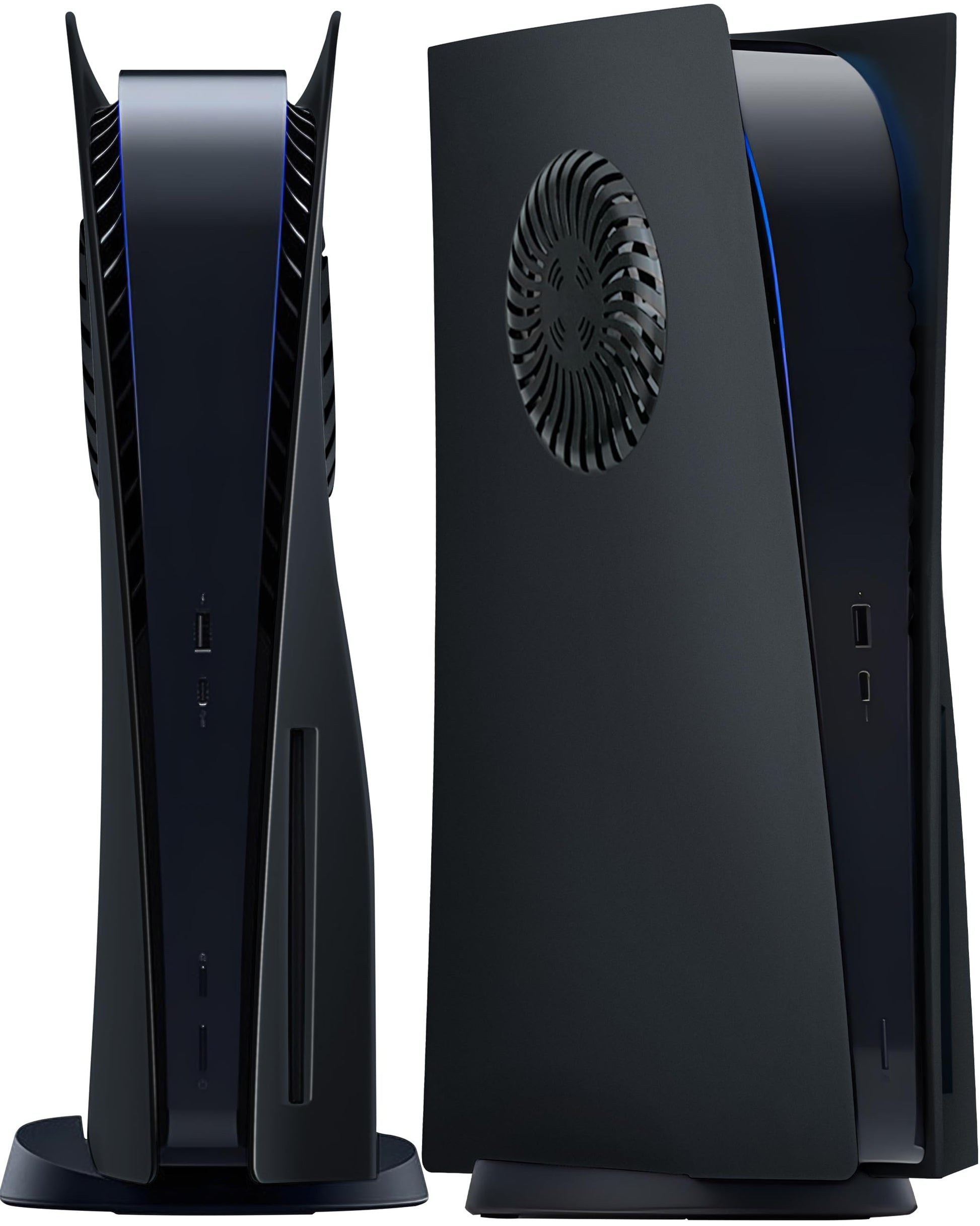 Joso Faceplate for PS5 Disc Edition  Anti-Scratch Dustproof Case Replacement  Cover Skin Fit for PS5 Console (CD-ROM)  Plates for PS5 Accessories  Easy Installation - Black
