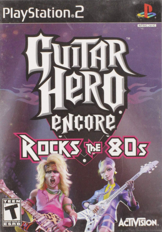 ACTIVISION Guitar Hero Encore: Rocks the 80s - PlayStation 2 Game - Purple - Model 047875950719