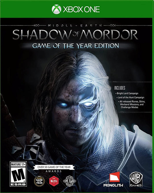 WARNER BROS Middle Earth: Shadow of Mordor GOTY - Xbox One Game, Multicolor, Model 1000568292