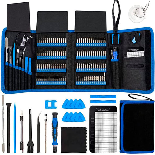 Pardarsey Screwdriver Sets 142-Piece Electronics Precision Screwdriver with 120 Bits Magnetic Repair Tool Kit Compatible For iPhone  MacBook  Computer  Laptop  PC  Tablet  PS4  Xbox  Nintendo