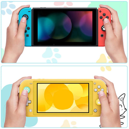 Sumind 28-Piece Cute Cat Claw Thumb Grip Caps for Nintendo Switch & Joy-Con, Soft Silicone, Model: Sumind-Thumb Grip-01