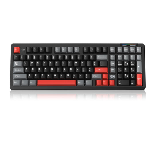 LINGBAO K98 Wireless Mechanical Gaming Keyboard  Tri-Mode BT5.0/2.4GHz/USB-C  Gasket Custom Hot-Swappable Linear Switches Creamy Keyboard with Number Pad  RGB Backlit Gaming Keyboard for PC Laptop