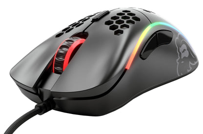 Glorious Model D Wired Gaming Mouse - 68g, RGB, Ergonomic, Pixart 3360, Omron Switches, Matte Black