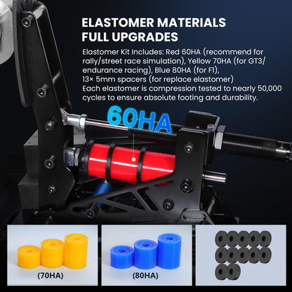 SIMSONN PRO X Ultra Pedals - Load Cell Hydraulic Sim Racing Pedals for PC - Model PRO-P3-H3 - Color: PRO X Ultra-P3-H3