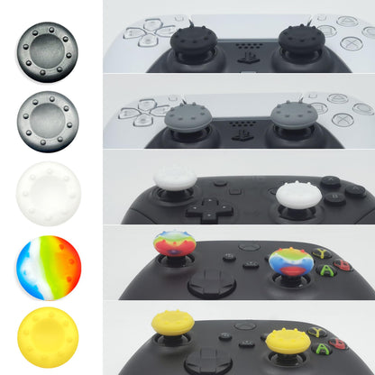 ZHI-NYLLDJS 30pcs Controller Thumb Grips for PS5/4 & Xbox - Colorful Joystick Caps Set