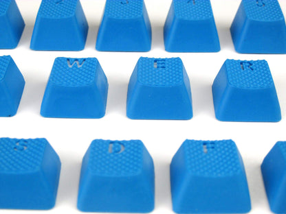 TAI-HAO Sky Blue TPR Gaming Backlit Keycaps Set for Cherry MX Keyboards, Model 018C03BU102