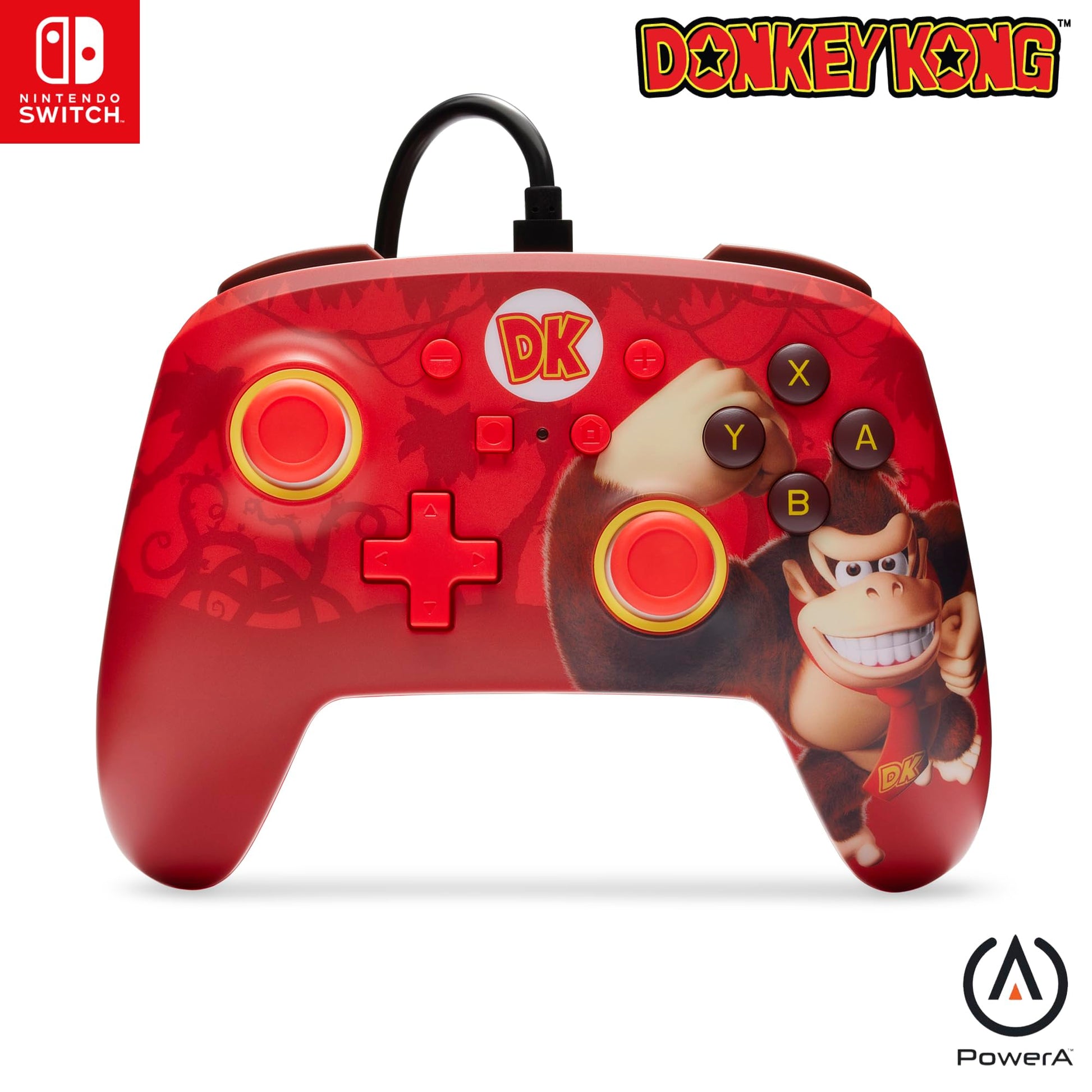 PowerA Enhanced Wired Controller for Nintendo Switch - Donkey Kong Flex, Model NSGP0281-01