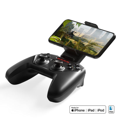 SteelSeries Nimbus+ Mobile Gaming Controller - Bluetooth, 50+ Hour Battery Life, iPhone Mount, Black, Model 69089