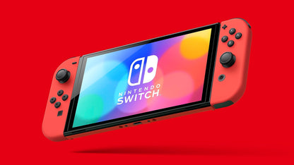 Nintendo Switch OLED Model - Mario Red Edition, HEGSRAAAA, Vibrant Color, Enhanced Display