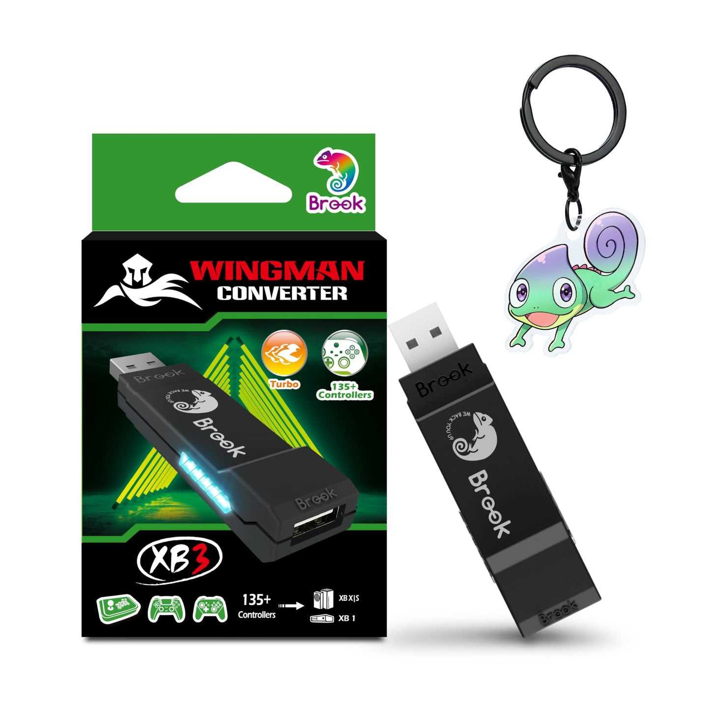 Brook Wingman XB 3 Converter - Elevate Your Gaming: Wireless Adapter for Xbox Series X/S  Xbox One  and PC with Remap & Turbo Features [Official Exclusive Edition]