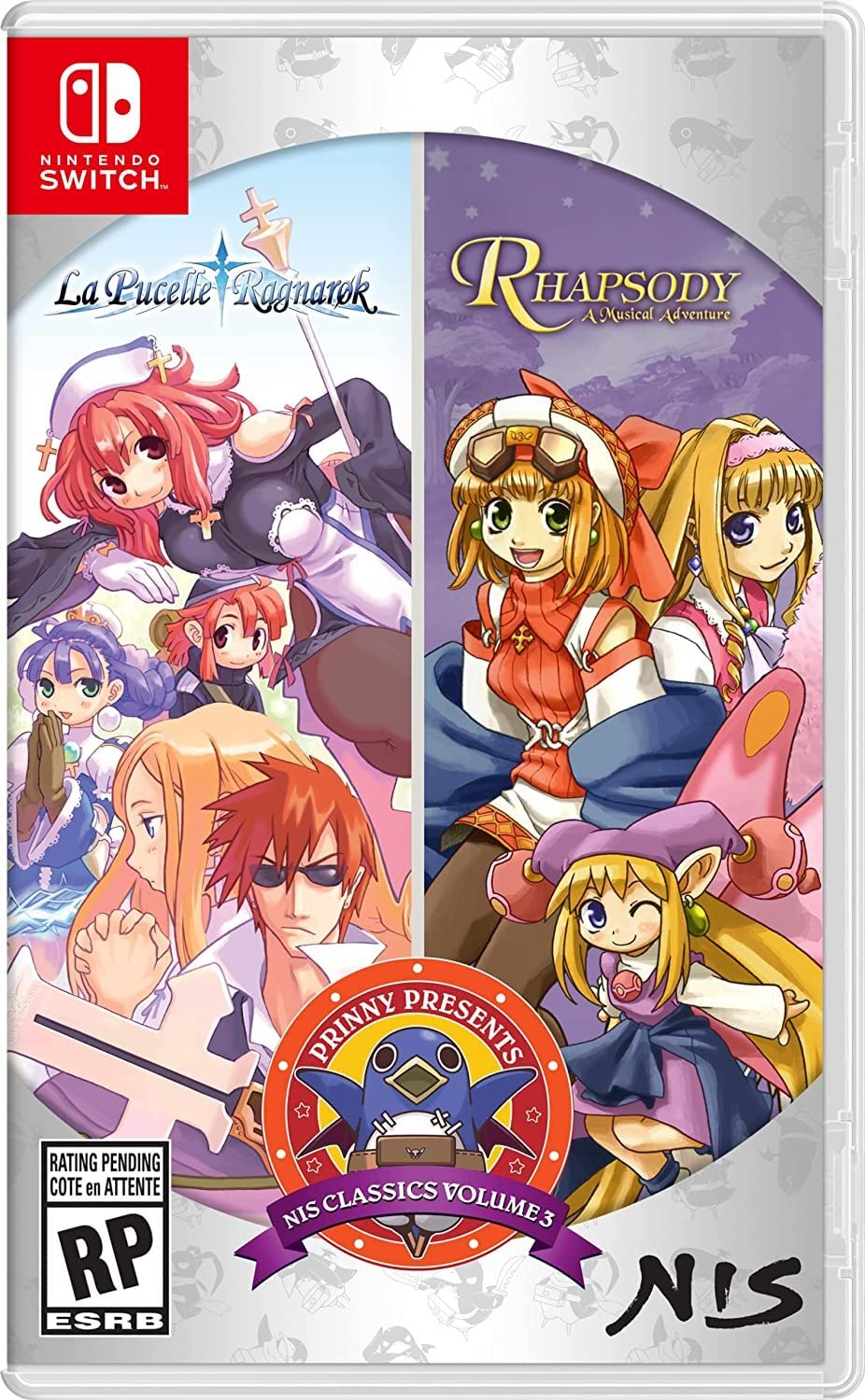 NIS America Prinny Presents NIS Classics Volume 3: La Pucelle & Rhapsody Deluxe Edition - Nintendo Switch, Model KOEI303939SWI