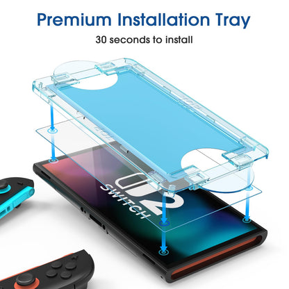 amFilm Screen Protector for Nintendo Switch 2 - 7.9" Tempered Glass, Clear, Anti-Scratch, Bubble Free, Touch Sensitive, 2-Pack