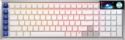 Corsair Vanguard AIR 99 Wireless Low-Profile Optical-Mechanical RGB Gaming Keyboard - QWERTY US  99% Layout  OPX Switches  8000Hz Hyper-Polling  Stream Deck Integration  Flashtap SOCD - White