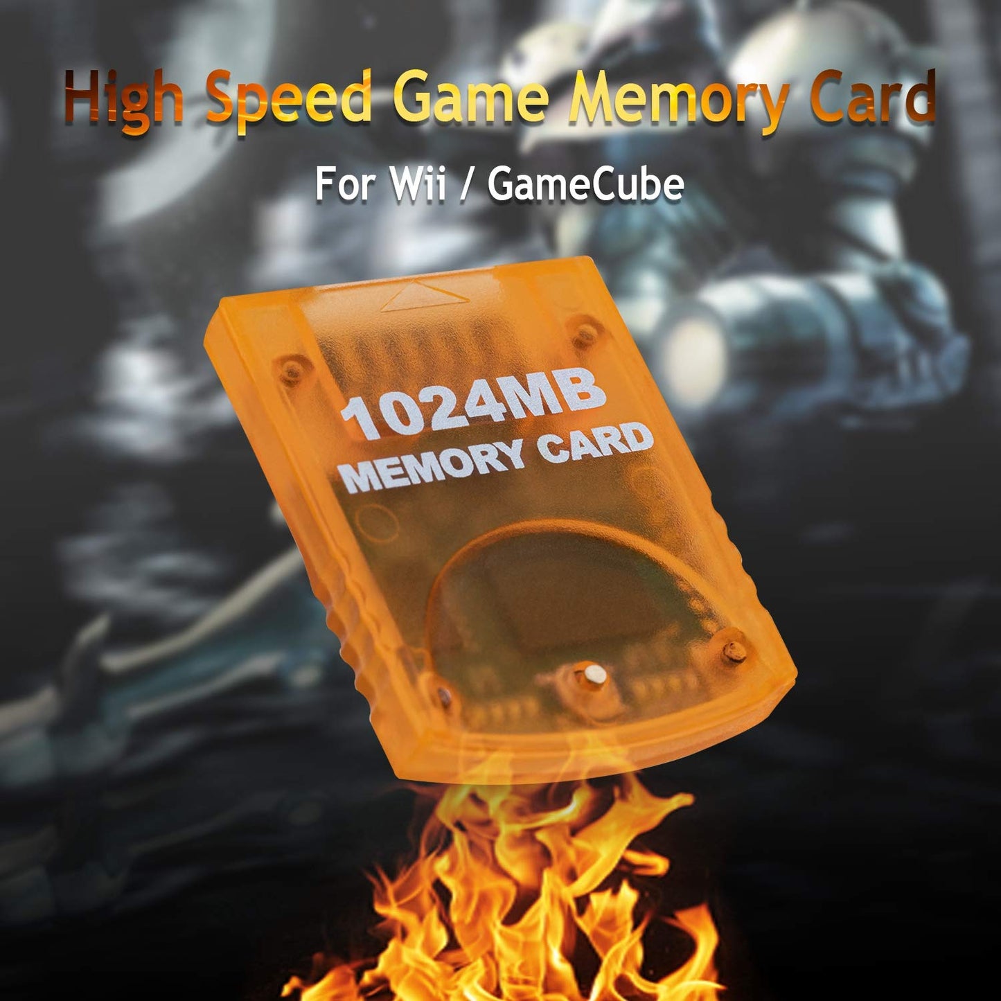 Mcbazel Memory Card 1024MB for Gamecube & Wii - Orange, Model thi-wii-010020