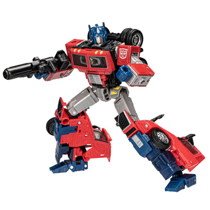 Transformers Generations Leader Class Volvo VNR 300 Optimus Prime Figurine 18 cm - Black
