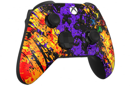 Custom Controllerzz Wireless Controller for Xbox Series X/S & One - Soft Touch Feel, X/S Inferno Galaxy