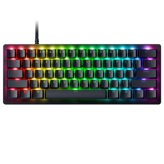 Razer Huntsman V3 Pro Mini 60% Esports Gaming Keyboard: Analog Optical Switches - Razer Snap Tap - Rapid control button - Adjustable Actuation - Dual-Purpose Mod Keys - Doubleshot PBT Keycaps - Black