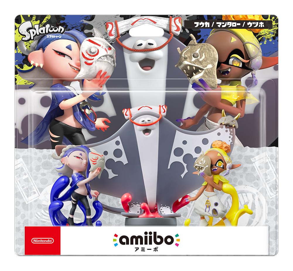 Splatoon Deep Cut Amiibo Set (Shiver  Frye  & Big Man) Triple Amiibo Pack - Nintendo Switch