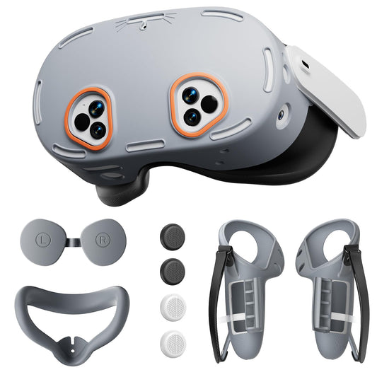 Protective Case for Meta Quest 3S  TanReginal Accessories for Meta Quest 3s  Durable and Damage-Resistant Case with 1 Headset Protector  1 Facial Cushion  1 Lens Shield  2 Controller Covers and More