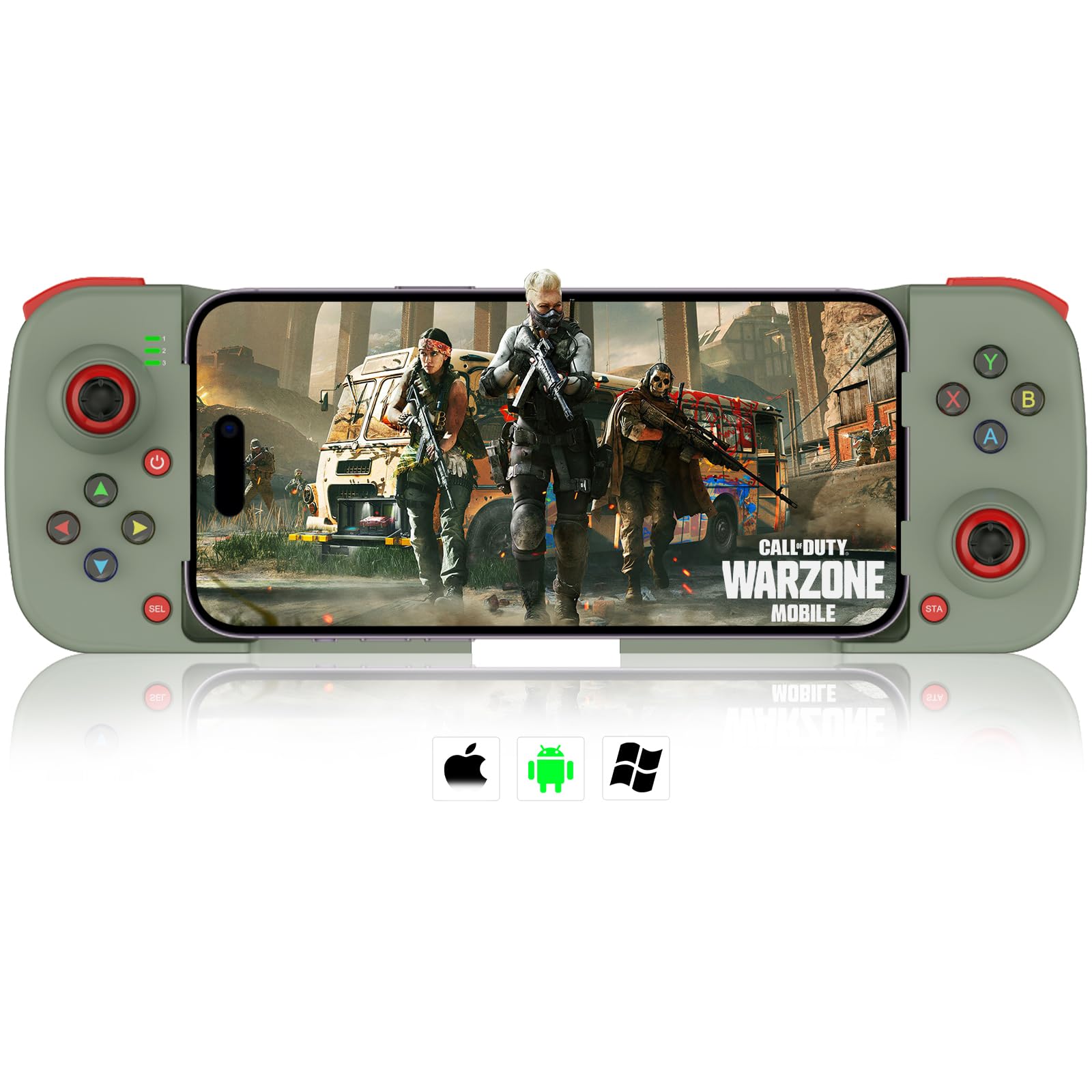 arVin Wireless Gaming Controller for iPhone Android PC Gamepad Joystick for iOS iPhone 15/14/13, iPad, Samsung Galaxy S23/S22/S2