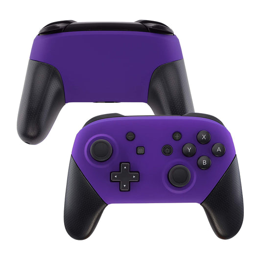 eXtremeRate Purple Faceplate and Backplate for Nintendo Switch Pro Controller  Soft Touch DIY Replacement Shell Housing Case for Nintendo Switch Pro - Controller NOT Included
