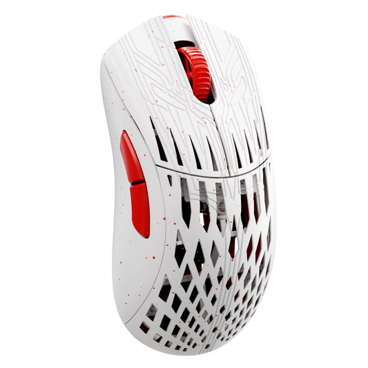 PWNAGE Stormbreaker Carbon Fiber MAX CF Wireless Gaming Mouse 8kHz - 45grams Ultralight Esports Pro Gamer Flawless Professional PAW3950 Optical Sensor 36k DPI - 8000Hz - Large Ergo -Frost Fire