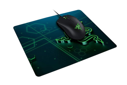 Razer Goliathus Mobile Soft Gaming Mouse Mat - Compact 8.5x10.6 inches, Blue, Travel-Friendly, Model RZ02-01820200-R3M1
