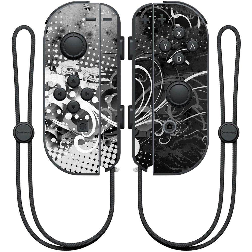 MIGHTY SKINS Nintendo Joy-Con Controller Skin - Black Flourish Wrap Cover, NIJOYCO-Black Flourish